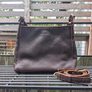 Portland Leather Goods Coldbrew Triangle bag with additional crossbody strap PLG